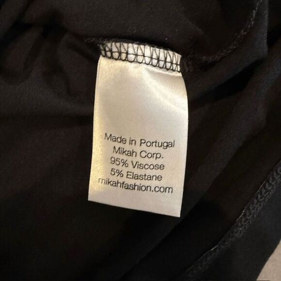 MiKAH Sachie Kintsugi Skirt in Black & Metallic Gold Stretch Midi Size Medium - Picture 5 of 8